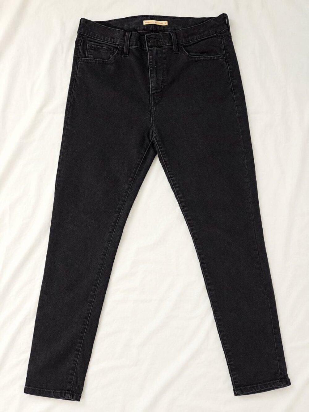Levi's Black Skinny Jeans Women's Size 29 Stretch Denim Mid Rise